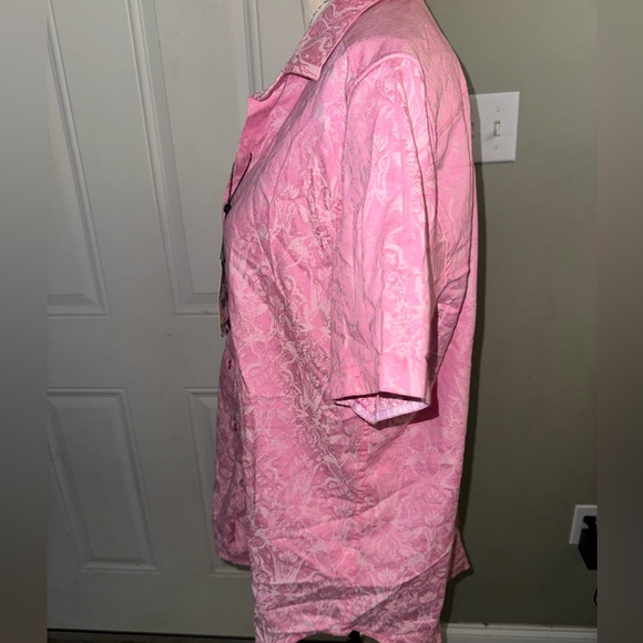 Robert Graham NWT Highland Men’s Short Sleeve Cotton Button Down Dress Shirt MED - Picture 4 of 11